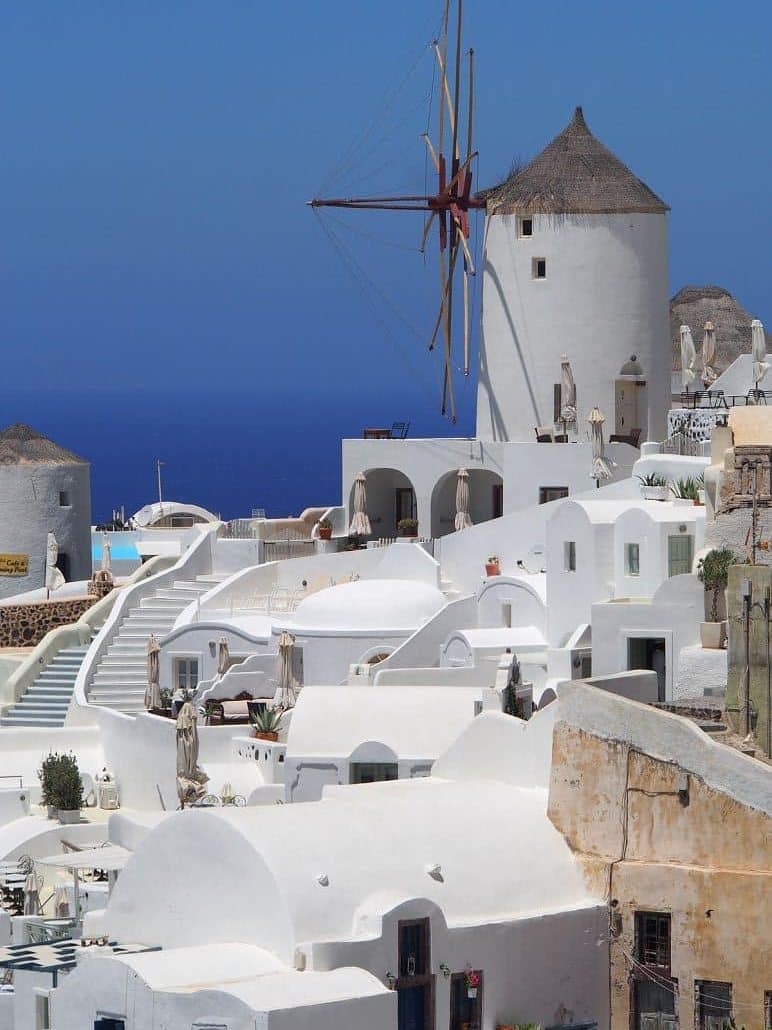 Kalkfarbe außen Griechenland Fassaden