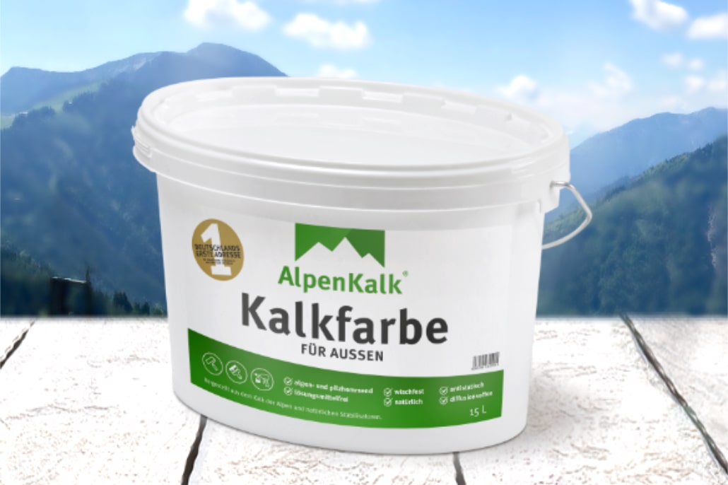 Alpenkalk Kalkfarbe für Außen 15L