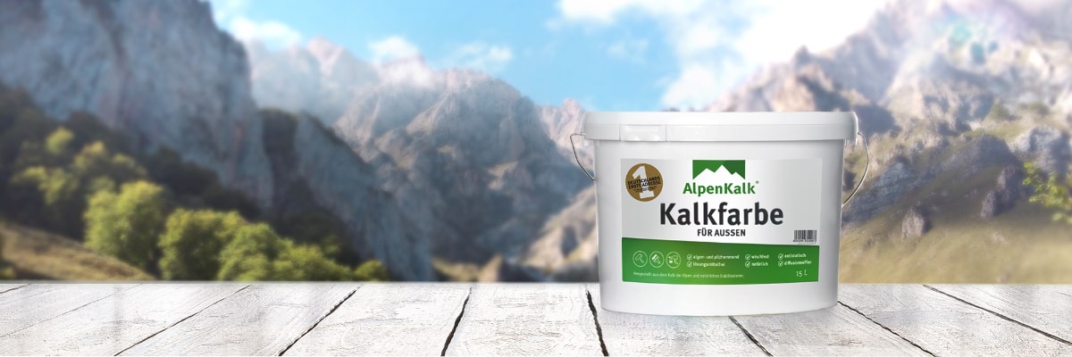 Banner Kalkfarbe Außen Alpenkalk