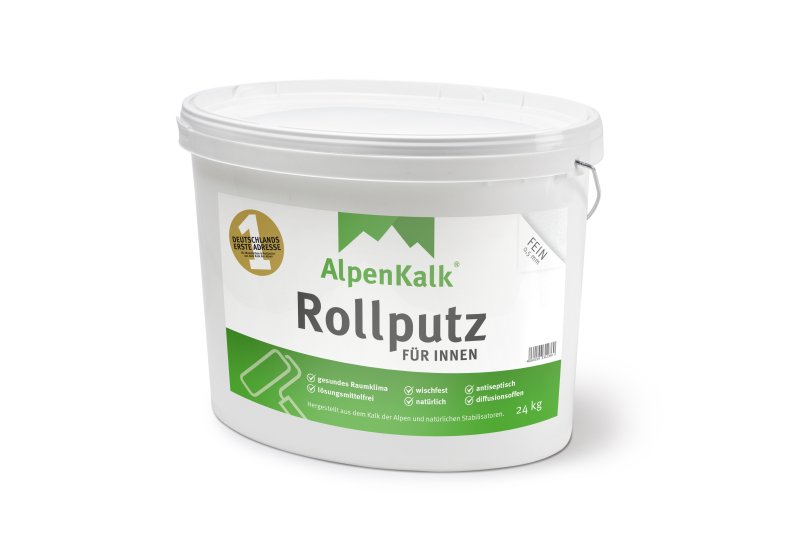 Rollputz für Innen Alpenkalk