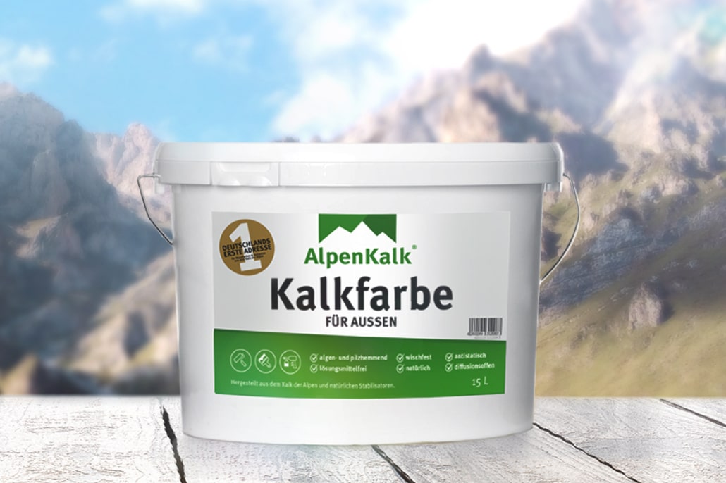 Kalkfarbe für Außen Alpenkalk