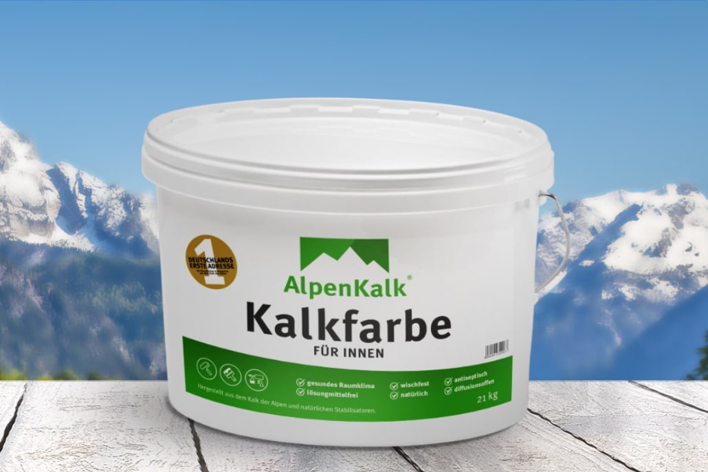 Kalkfarbe für Innen Alpenkalk