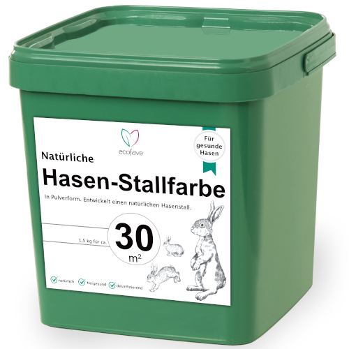 ecofave Hasen-Stallfarbe 1,5kg / ca. 30 m² 1