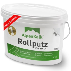 Rollputz für Innen aus Kalk von AlpenKalk - fein