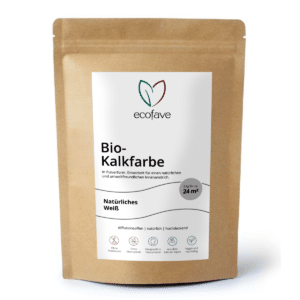 Bio-Kalkfarbe, Natürliches Weiß, In Pulverform, 2kg für 24qm